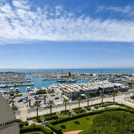 Le Seventies - Vue Port - Parking Prive - Etage Eleve - Pyramide Apartmán La Grande Motte