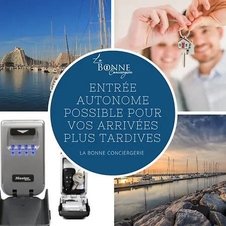 Le Seventies - Vue Port - Parking Prive - Etage Eleve - Pyramide